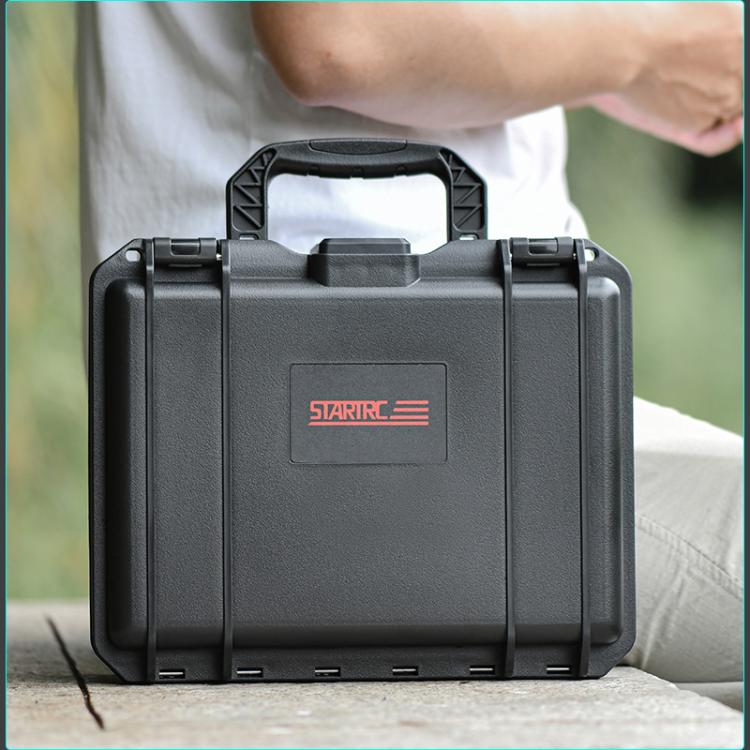 For DJI Osmo Pocket 4P STARTRC TSA Combination Lock Waterproof Dual-layer Suitcase Storage Box (Black)