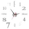 Digital Luminous DIY Acrylic Wall Clock - Punch-Free Decorative Quartz Timepiece