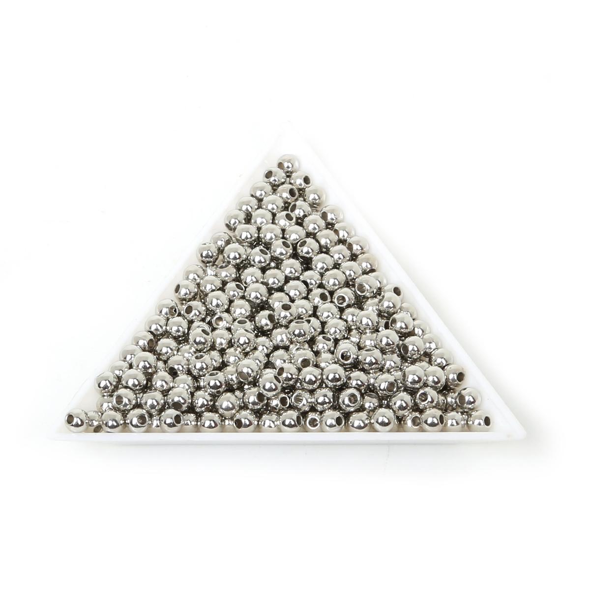 

4/6/8/10/12 мм цветные пластиковые круглые бусины для изготовления ювелирных изделий DIY браслет ожерелье серьги 4mm about 300pcs серебряный