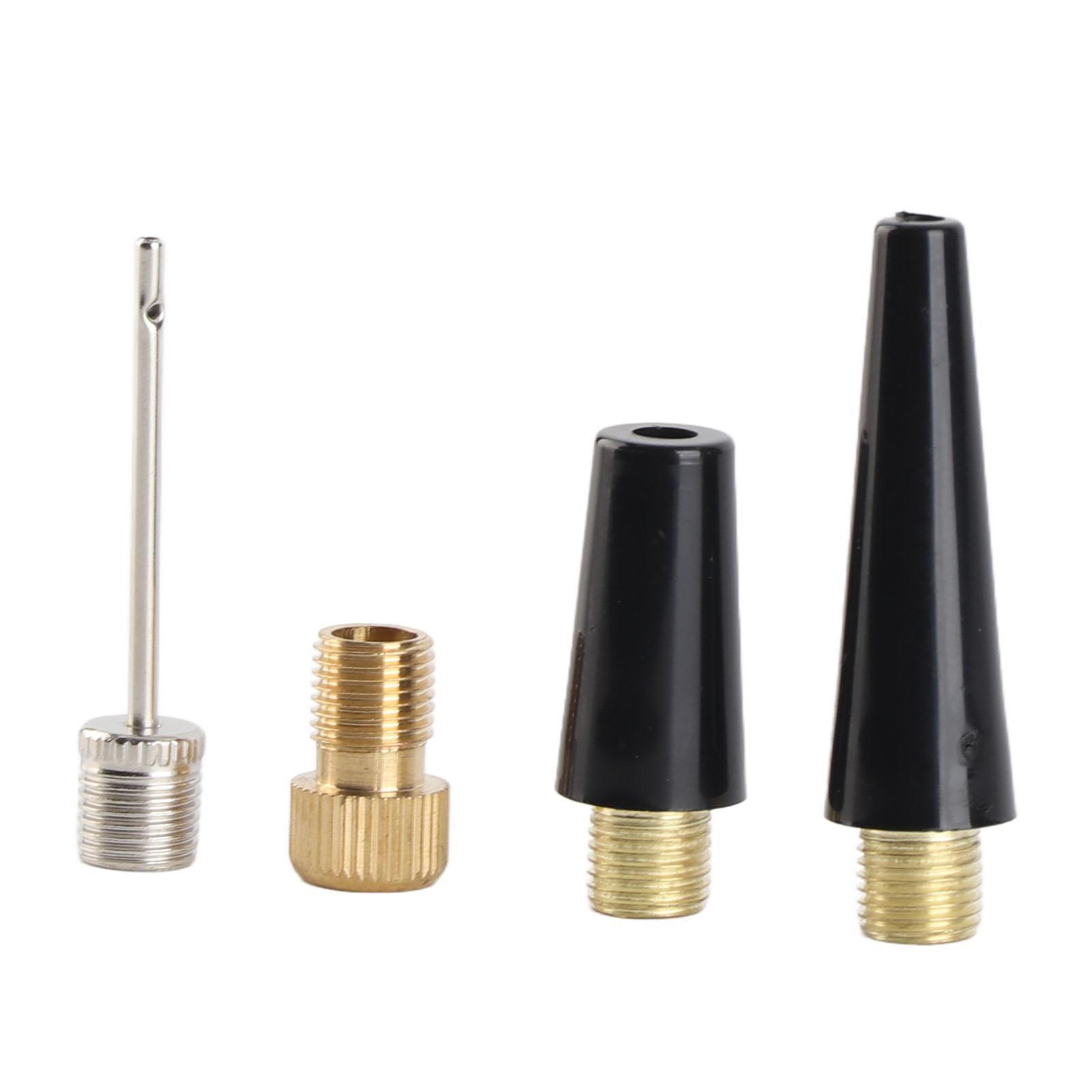 

4PCS 1 Set Basketball Needle Nozzle Adapter Kit Ball Inflation Pump Needle FV Adapter Kit Tire Inflating Kit