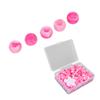 Pony Beads Kit Candy Color DIY Jewelry Making Beads Hair Beads for Bracelet Necklace Crafts MakingPink
