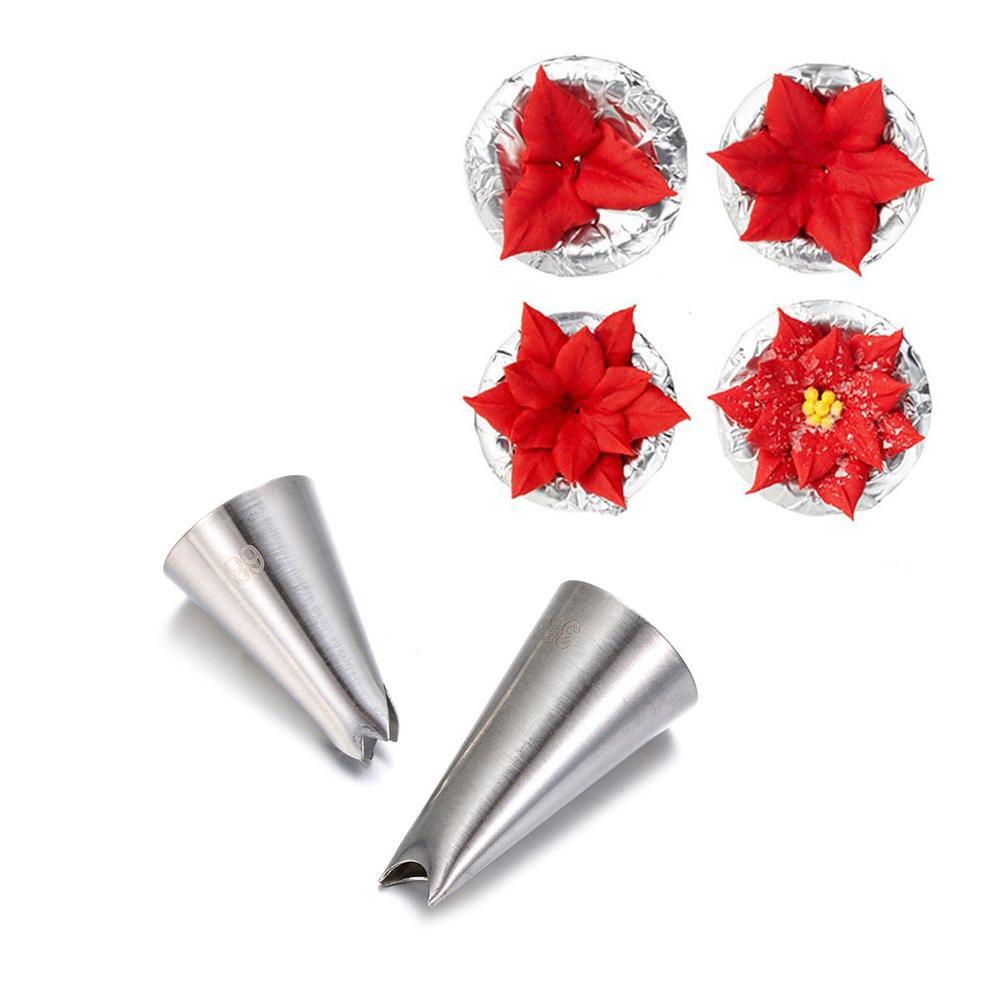 Cupcake Stainless Steel Pastry Tips Icing Piping Nozzles Baking Mold Flower Nozzle Ice Cream Tool