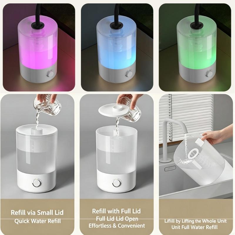 Reptiles Fogger Humidifier Regulable Mists Sprayers With Quiet Operations Easyly Clean For Lizards Turtles And Amphibians B03E