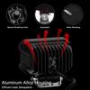 KAWELL Robocza Samochodowa Przeciwmgielna 25W 3W Robocza Podwójna Kompatybilna z 12V i Przeciwmgielnymi Pomocniczymi IP67 Długie Światło, Światło, Reflektor, Bezramkowe Światło, Rząd, 24V,