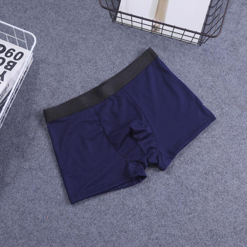 Pánské nadměrné boxerky z mléčného hedvábí jednobarevné