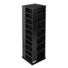 Media Storage Cabinet, CD Rack Tower, 34 Compartments Rotating Media Tower Rack for CDs, DVDs, Books and Game Discs, DVD Stand for Living Room, Home