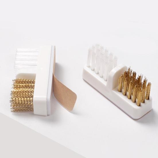Manicure Drills Brush Soft High Elasticity Anti-Scratch Copper Wire Dual-Use Electric Manicure Machine Drills Grinding Head Brush Nails Accessories