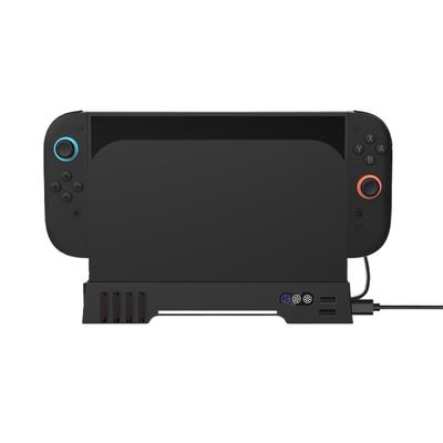 Cooling Fan with RGB Light Cooling System Multifunctional Portable Cooling Fan with 8 Game Card Slots for Switch 2 Accessories