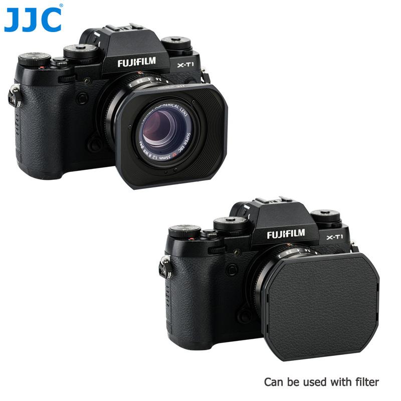 JJC LH-XF35-2 Metal Square Lens Hood for Fuji Fujifilm Fujinon XC 35mm F2&XF 23mm / 35mm F2 R WR Lens On XPro3 XT4 XT3 XT30 XT20