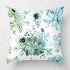 Nordic Fall Home Decor Autumn Throw Pillow Case Sofa Cushion Cover Modern 45X45Cm 45*45 50X50Cm 60X60 40X40Cm Plant Green Leaf