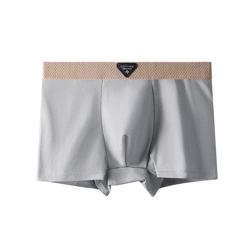 Men's Spring and Summer Retro Pure Cotton 10A Antibacterial Crotch Flat Angle Underwear