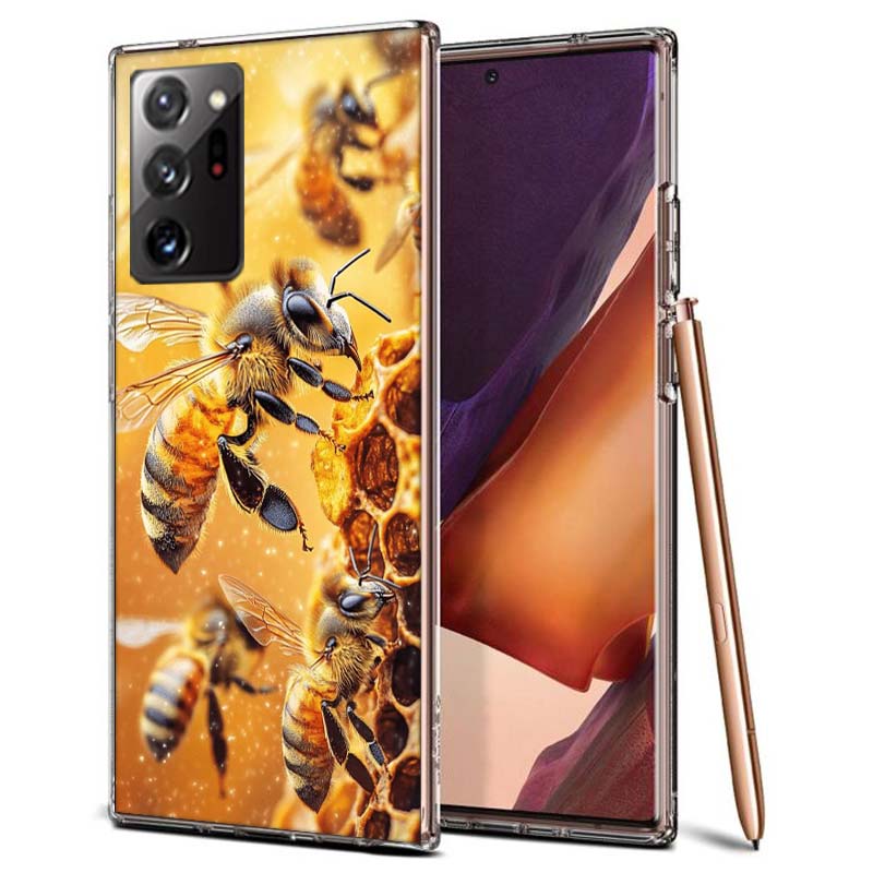 

Bees and Honey in the Honeycomb Phone Case for Samsung A55 A35 A25 A15 A07 A05S A16 A17 A26 A36 A37 A56 A57 Galaxy Note 20 10 A5 Samsung A26 5G