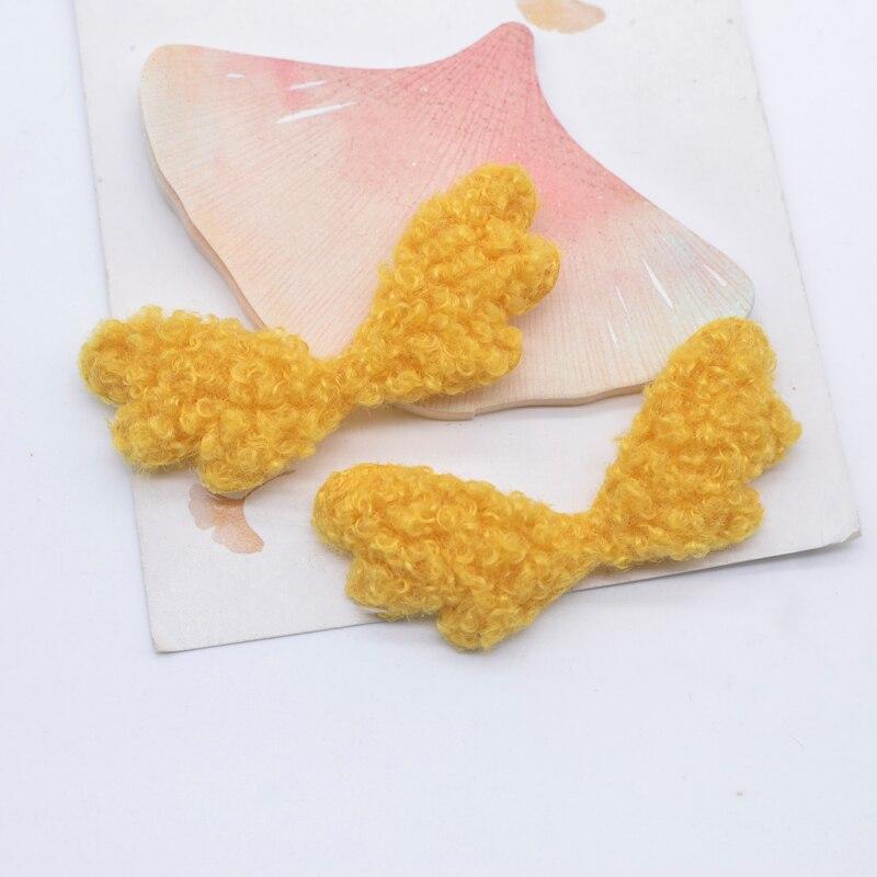 10 pezzi 64*28mm ala d'angelo appliques cucito su scrapbooking artigianato planare accessori decorazioni patch