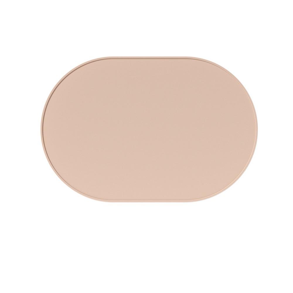 

Food Grade Silicone Dining Mat Solid Color Heat Resistant Insulation Pad High Temperature Resistan Anti Scald L коричневий