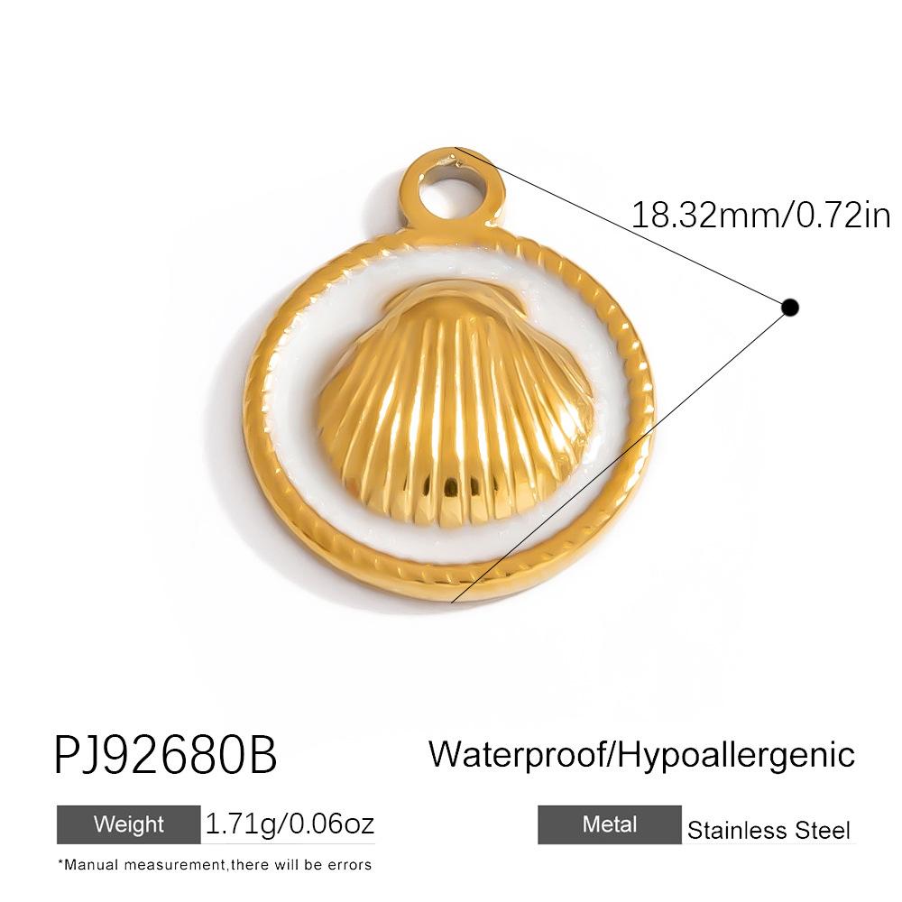 Cross-border Stainless Steel Jewelry Accessories Heart-shaped Flower Pendant Accessories Platedaccessories for Women