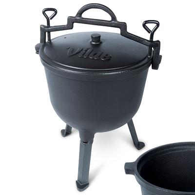 Cast Iron Cauldron Hungarian Hunting Pot Roasted Roasts Campfire 10L