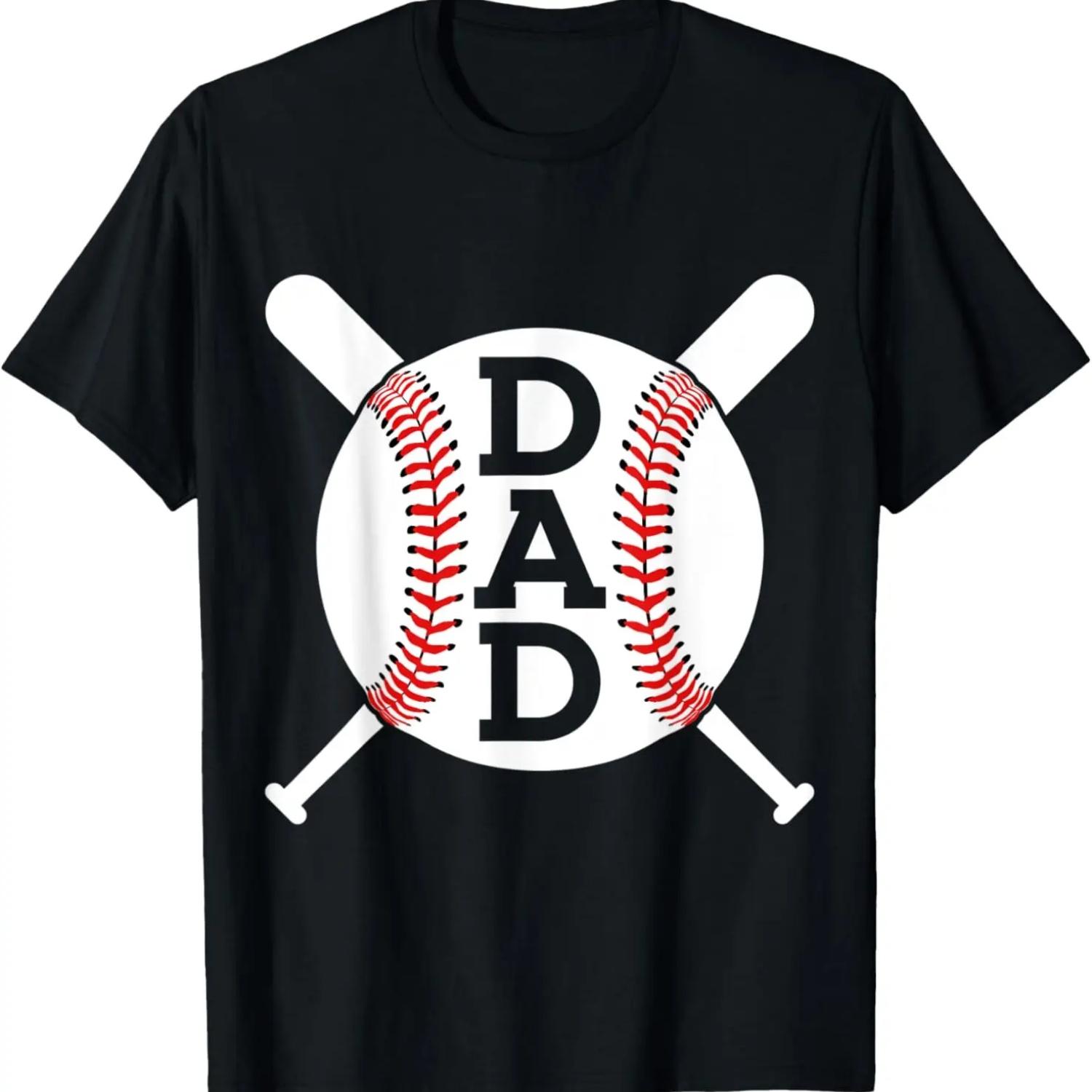 

Мужская футболка BASEBALL DAD S чёрный