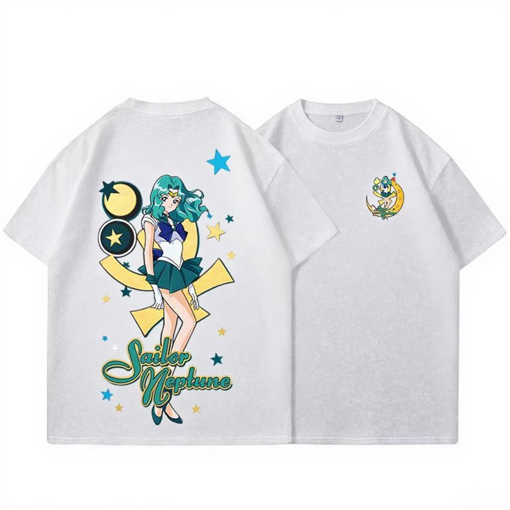 Sailor Moon Tshirts for Unisex and Women Summer Fashion Anime Print Shortsleeved Tshirts Womens Street Clothing Cotton