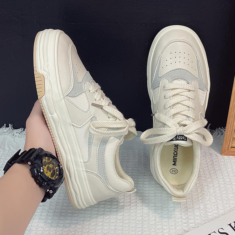 Board shoes men's new little white shoes men's niche design Hong Kong style casual dissolving bottom sports casual single shoes canvas shoes men