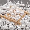 7-2200pcs ABS Pearl Beads Loose Round Beads Craft For Fashion Jewelry Making Acrylic DIY Imitation Beads 4mm/6mm/8mm/10mm/12mm