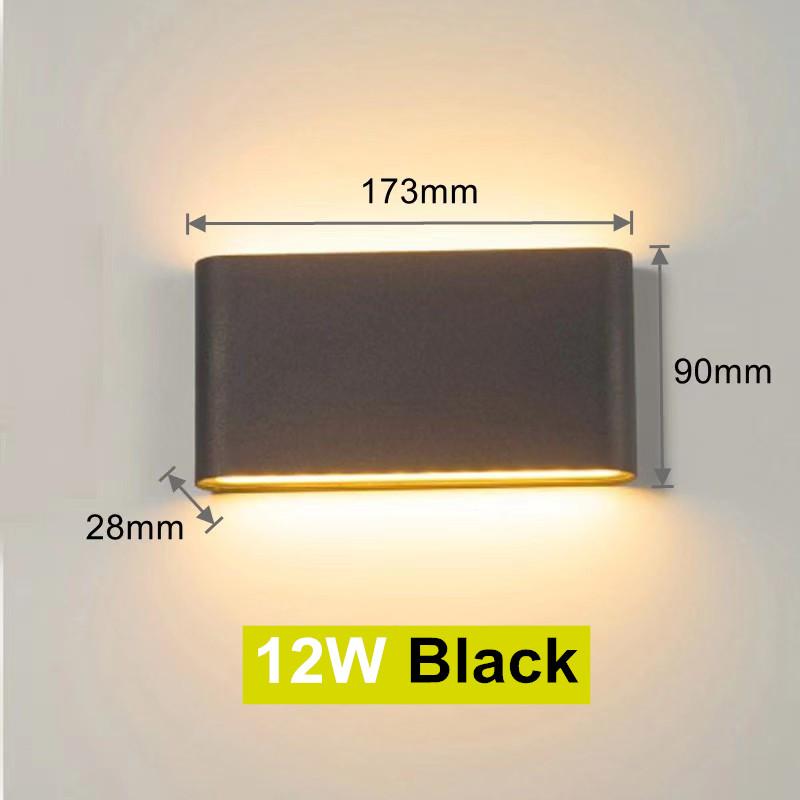 LED Wall Lamp Outdoor Indoor LED Aluminium Wall Light Aisle Stair Decorate Lighting Fixture Bedroom Bedside Lamp AC110V/220V