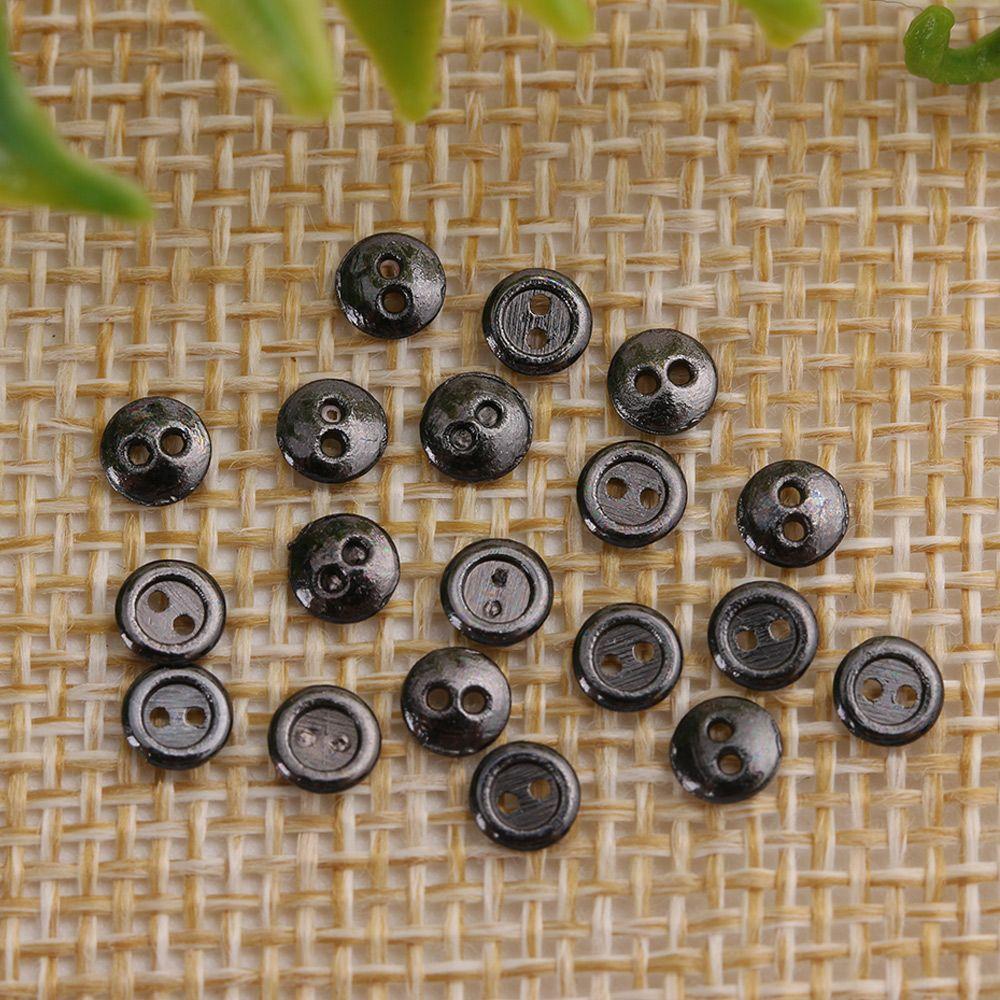 Dollhoues Miniature Mini Metal Buttons DIY Doll Clothes Clothing Sewing Craft Dolls Strap Buckles