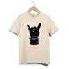 Heavy Metal T Shirt Unisex Black Rock Hand Sign Tee Punk Festival Graphic Gift