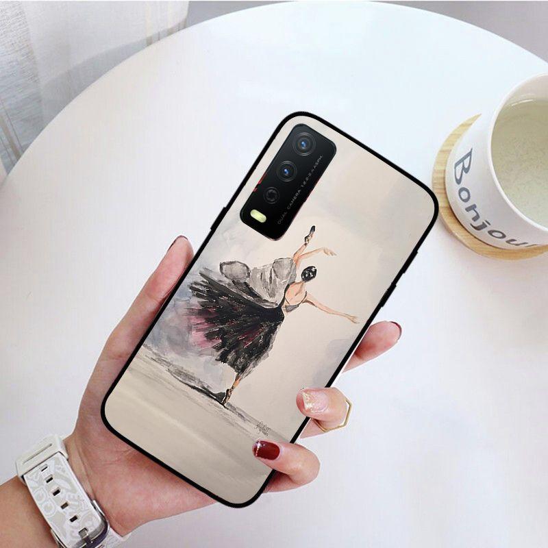 Ballett tanzendes Mädchen Ballerina Ölgemälde Handyhülle Für vivo Y31 Y30 Y33S Y11S Y12 Y17 Y20 Y21S Y1S Y53S Y15 Y19 Y91C V23Hülle
