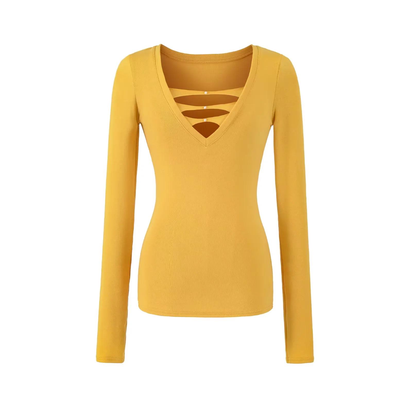 

Black V-Neck Long Sleeve Slim Fit Top - Pure Desire Spicy Girl Collection for Autumn/Winter 2025 Medium