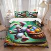 3pcs Easter Bunny Bedding Set - Includes One Quilt Cover and Two Pillowcases (No Core) - Festive Gift for Bedroom Decor - Polyester Fabric -