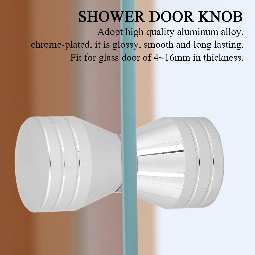 

Aluminum Alloy Chrome plated Pull Handle Knob for Home Bathroom Shower Glass Door Hardware Type 1