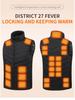 Unisex Cross-Border Heated Vest with Intelligent Temperature Control - Stand-up Collar for Winter Warmth