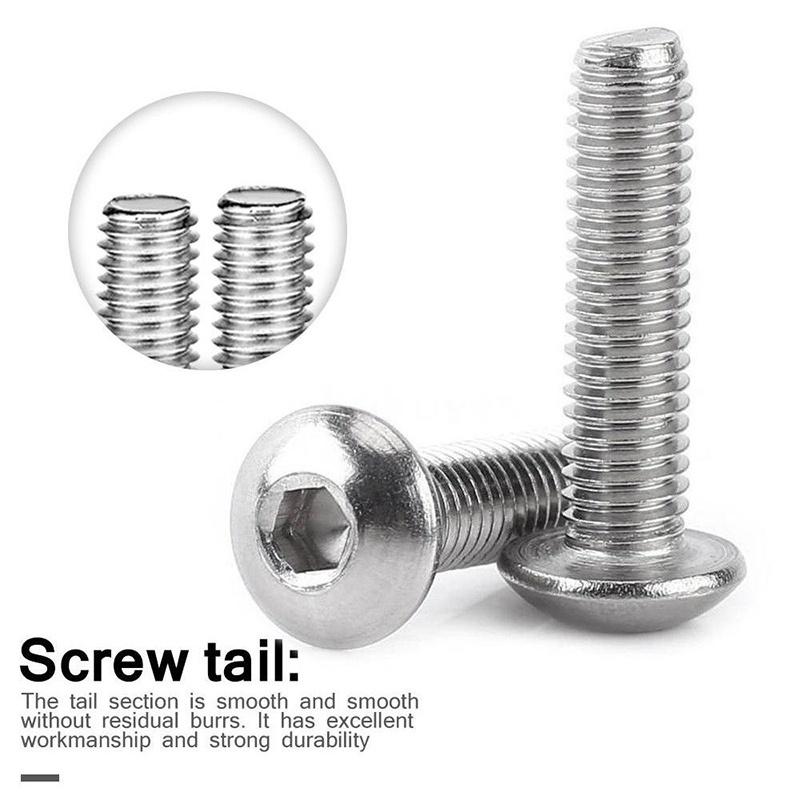 500 шт. Комбинированный набор болтов и гаек из нержавеющей стали 304 ...