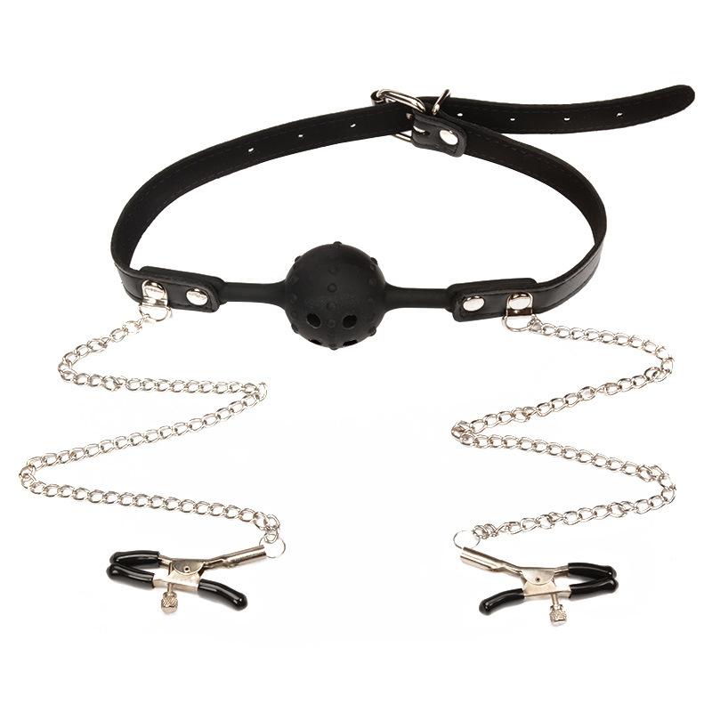 BDSM Silicone Mouth Gag Mouth Ball Female Slave Conditioning Couples Flirting Alternative Tools Erotic Toys Sex