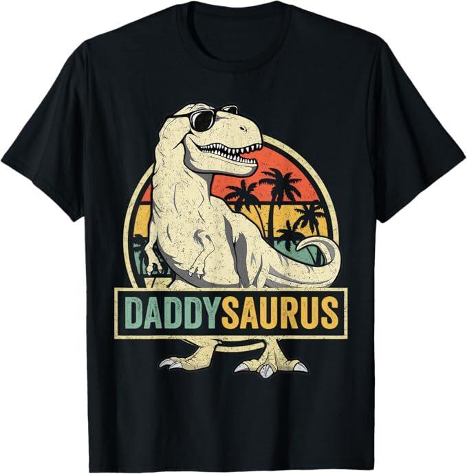Daddysaurus T Rex Dinosaur Daddy Saurus Family Matching T-Shirt