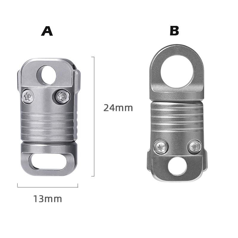 Titanium Alloy Magnet Quick Release Keychain 360° Rotatable Buckle Anti Stripping Dog walking Buckle Safety Lock design