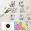 6Pcs Ice and Snow Series Diamond Art Fridge Magnet Diamond Painting Refrigerator Magnet DIY Fridge Stickers for Fridge Whiteboards