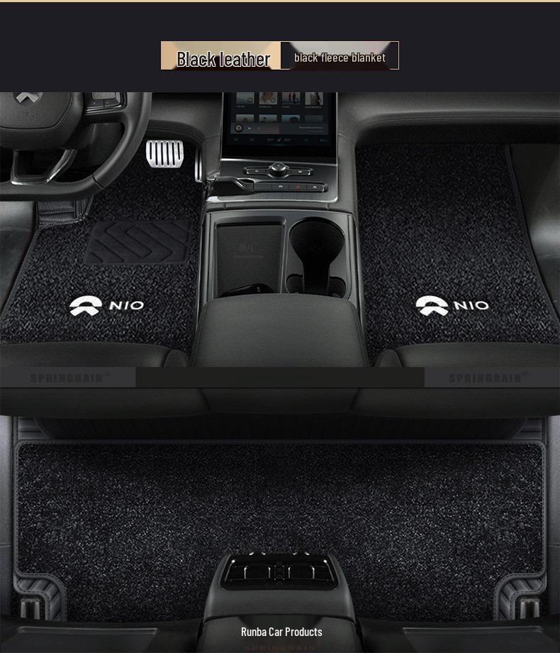 NIO ES6, ES8, EC6, ET7, ET5 Car Floor Mats - Full Surround Genuine Leather for Six or Seven-Seaters
