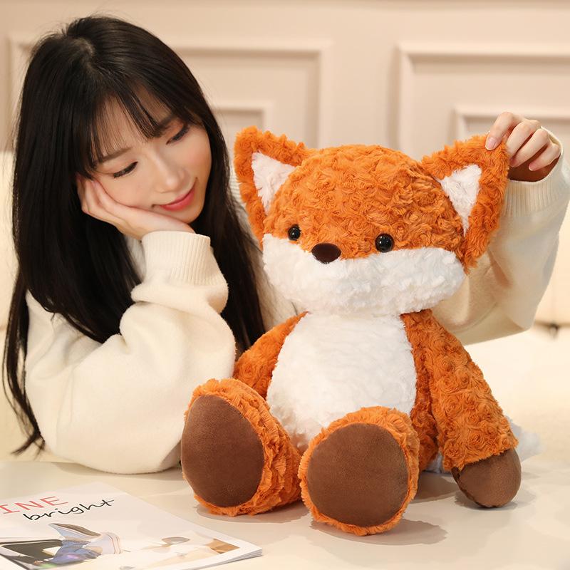 Cute Little Fox Doll Running  Little Fox Doll Pillow Rag Doll Plush Toy Girl Birthday Gift