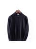 Men's Double Zipper Japanese Style Knit Cardigan Sweater - Autumn/Winter Fashion, Versatile Casual Outerwear.