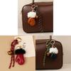 Handbag Charm With Plush Gloves And Bell For Winter Accessories