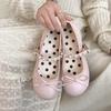 Round Head Silver Small Fragrant Wind Light Mouth Flat-soled Single Shoes Summer Skirt Pearl Mary Jane Shoes