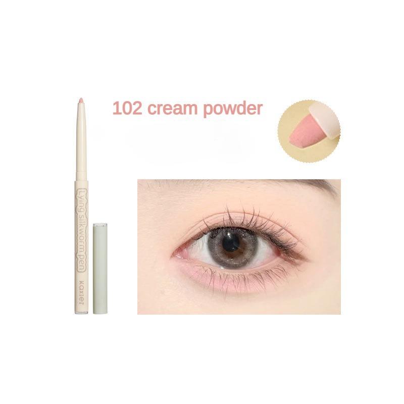 Bone Phase Big Eye Lying Silkworm Pen Dual Texture Brightening Shadow Highlight Matte Pearlescent Fine Glitter Eye Shadow Pen