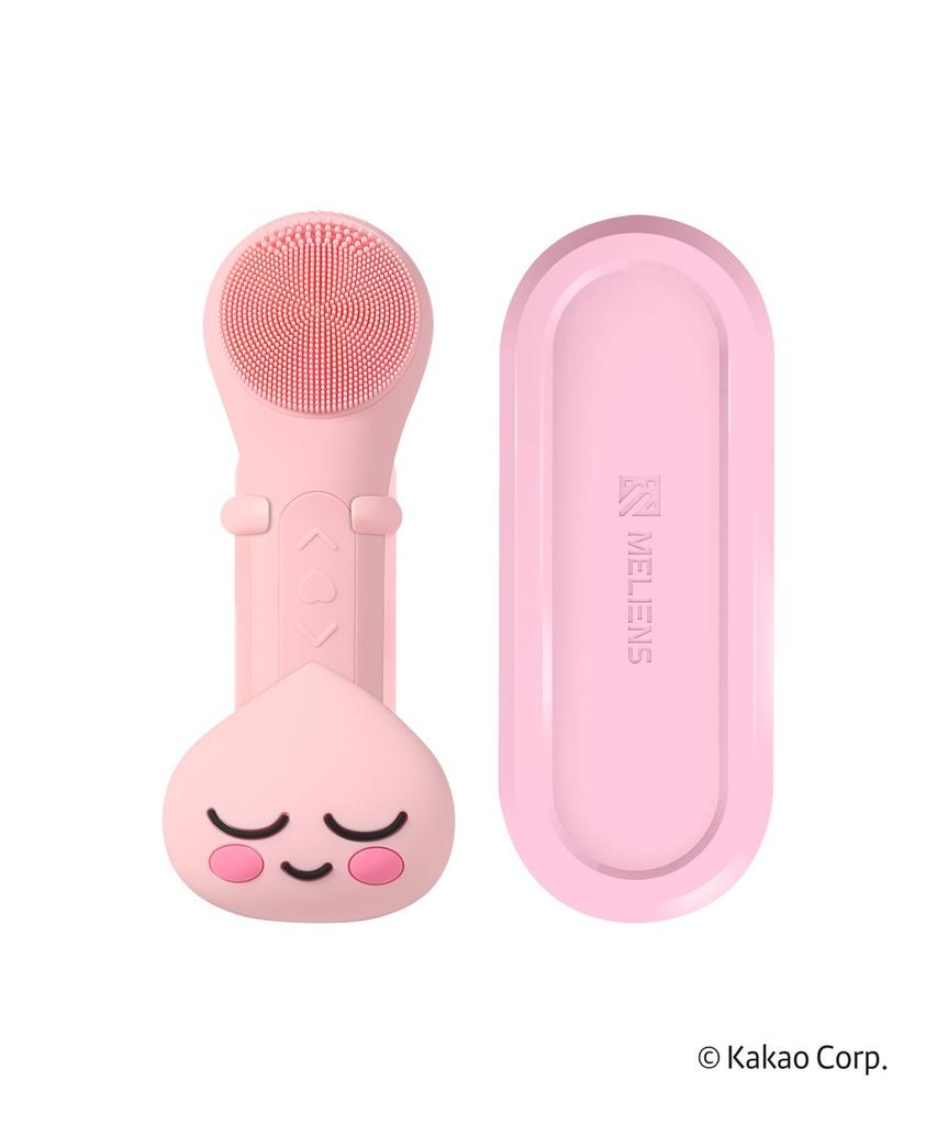 Kakao Silicone Vibrating Cleanser (Stand Included) + Portable Case Set, Facial Cleansing Brush, Deep Cleansing, Pore Care