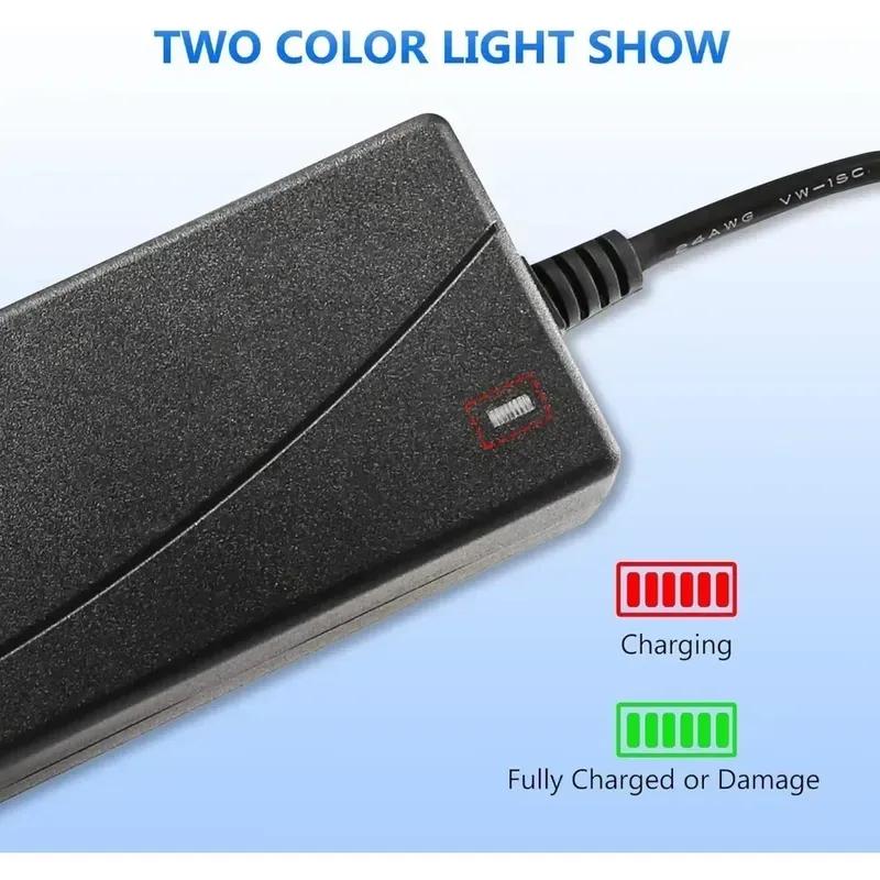 36V/42V Universal Fast Charger for Xiaomi M365/Ninebot ES2 ES4/Lime-S/Skip Electric Scooters - Smart Protection