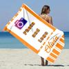 Personalized Beach Towel Customize Photo Funny Picture Microfiber Beach Towel Thin Absorbent for Beach Swimming Yoga Bath Sports