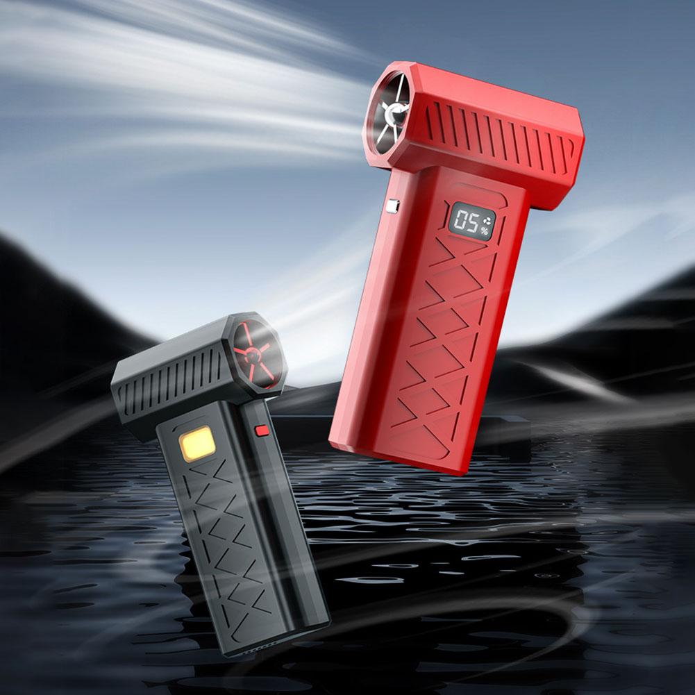 Dust Blower with LED Display Dust Cleaner 6 Speeds Powerful Air Blower Turbo Fan for Car Computer Home Office Dust Cleaning