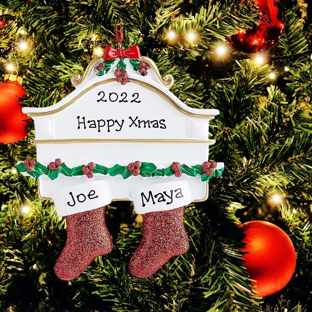 Christmas Ornaments Ornaments Red Socks Personalized Ornaments