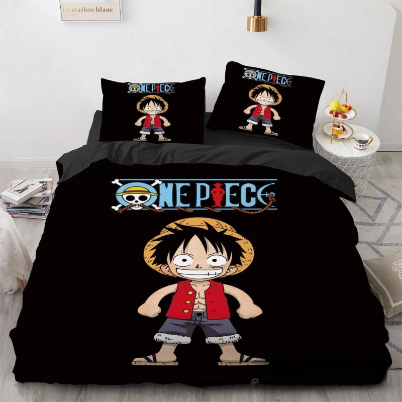 Anime One Piece Bedding Set Boys Girls Bedroom Decor Twin Full Queen King Size Cosplay Duvet Cover Pillowcases Gifts