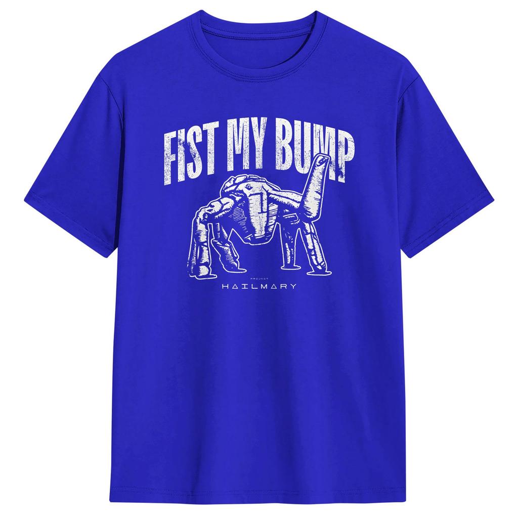 Fist My Bump Project Hail Mary Cotton T Shirt For Unisex Summer  Y2K Funny TShirts Fashion Tee Shirt Plus Size Wholesale Tops